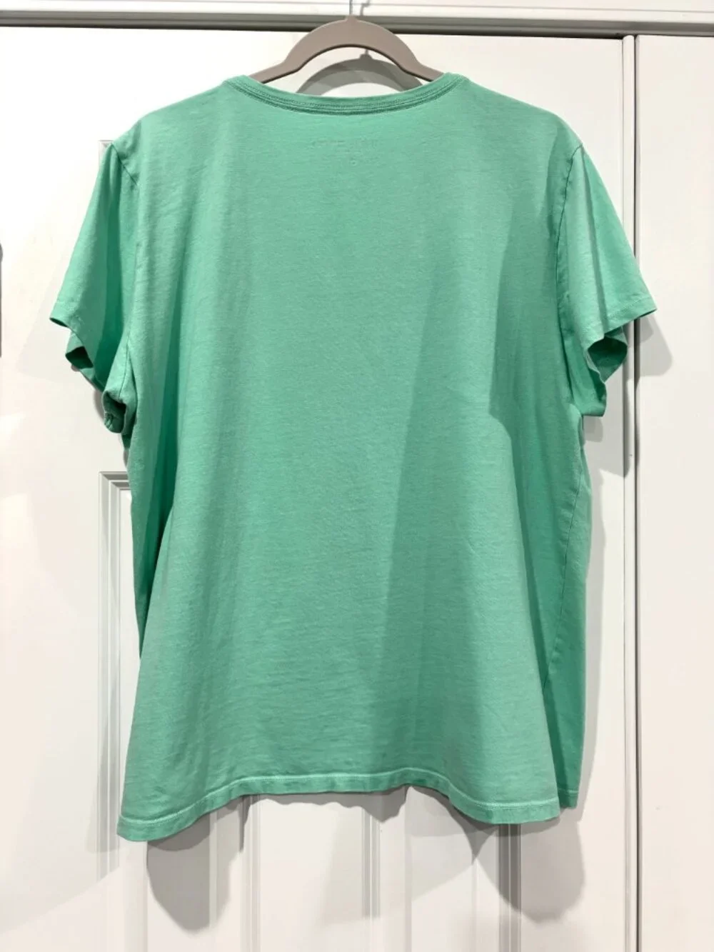 LIG Women's Crusher-Lite T-Shirt | Solid Green, V-Neck, Short Sleeve | XL - Picture 2 of 6